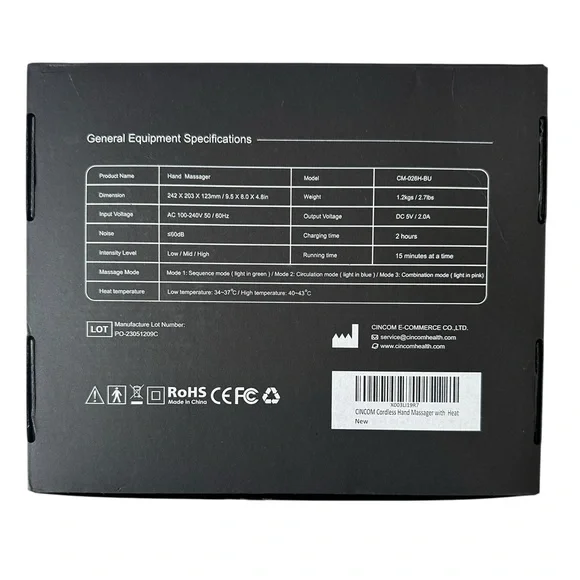 CINCOM Hand Massager with Heat and Compression for Arthritis Pain Relief - Picture 7 of 7